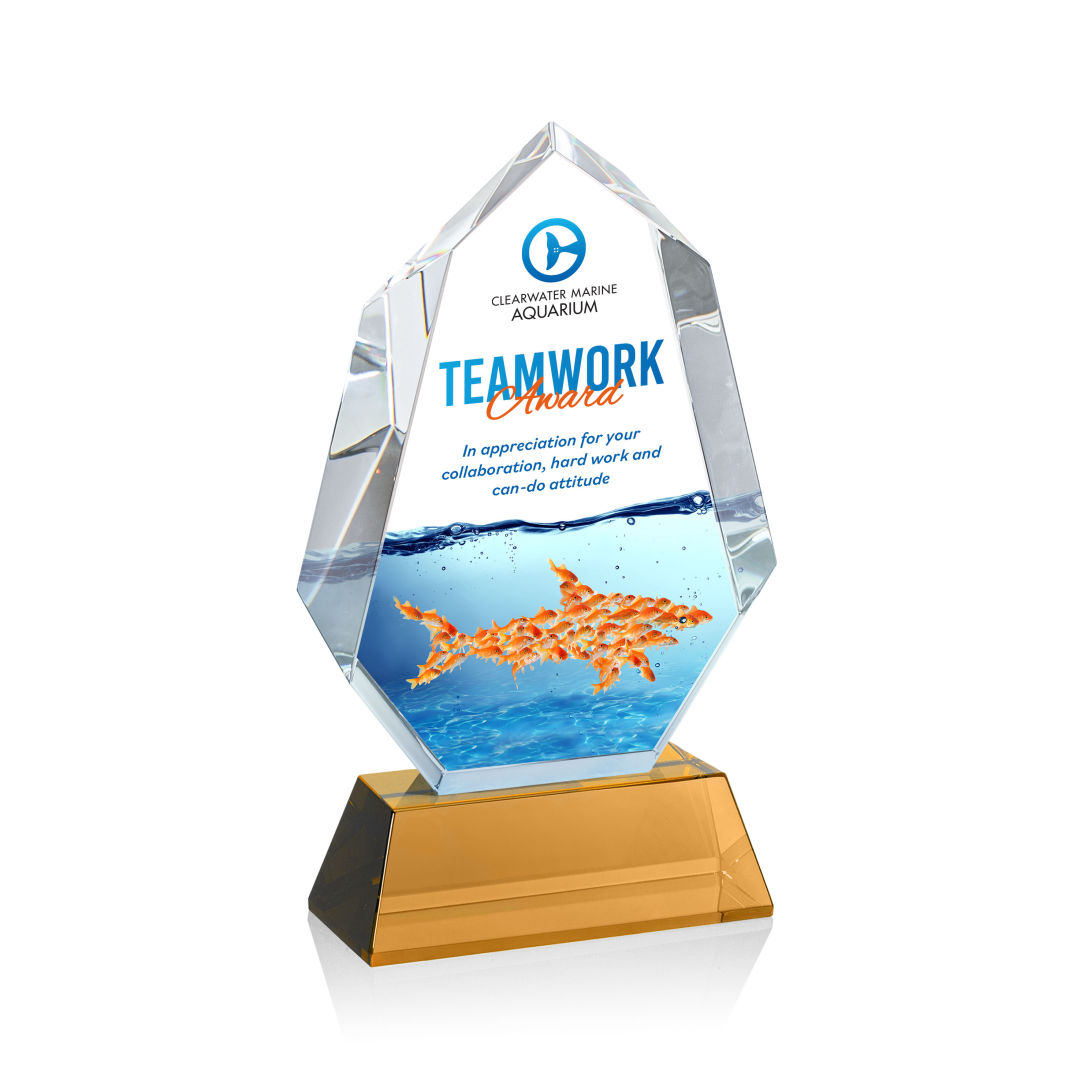 Norwood VividPrint™ Award on Newhaven Base - Amber