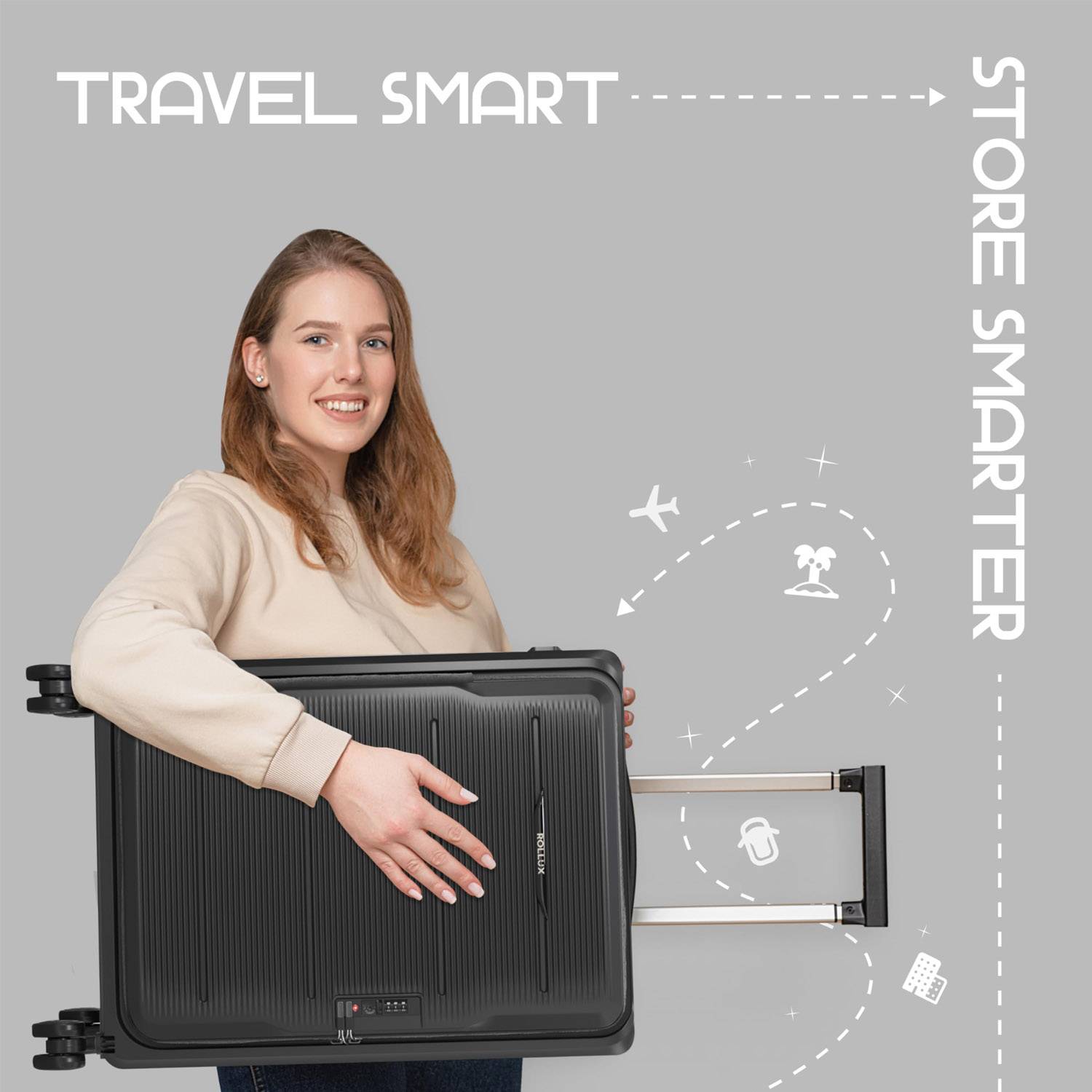 Lock Foldable Travel Luggage for Abroading 8