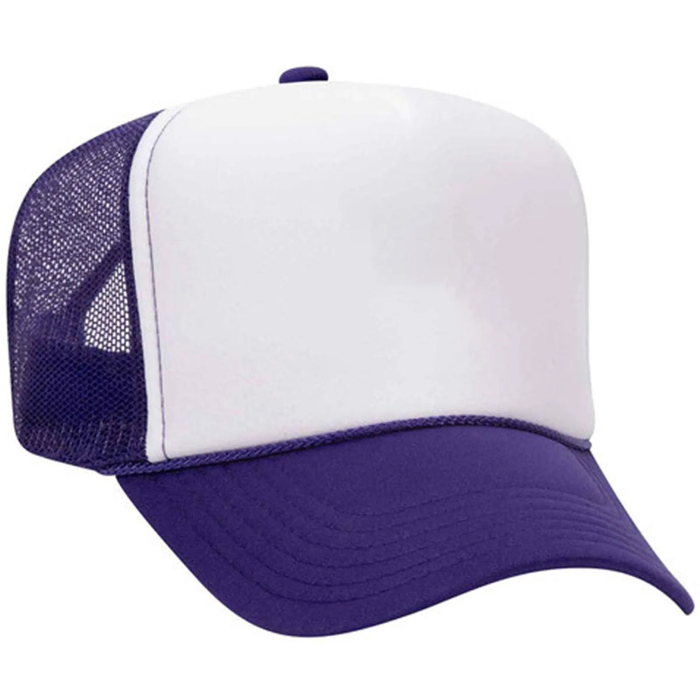 OTTO 5 PANEL HIGH CROWN MESH BACK TRUCKER HAT 28