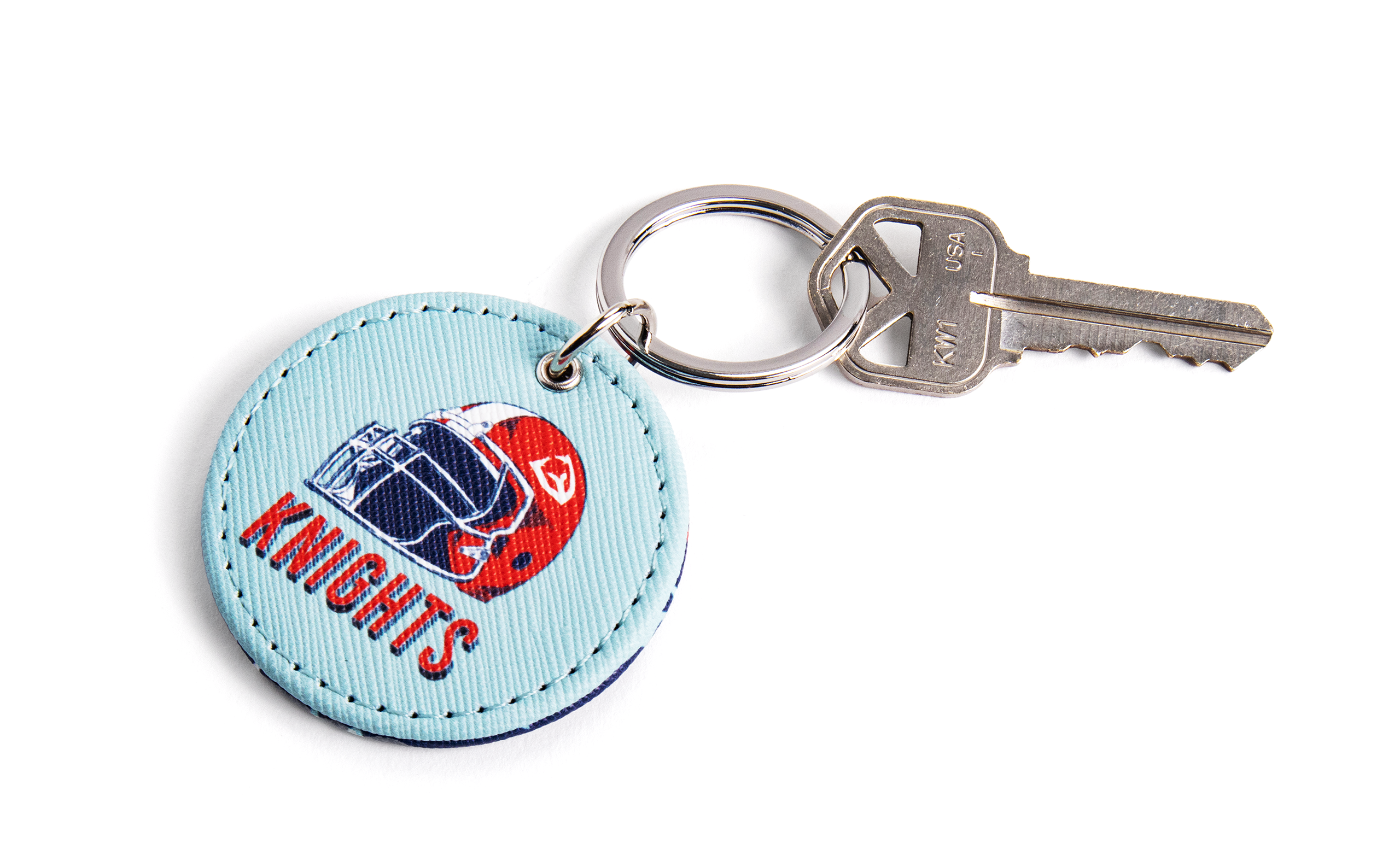 LVL Vegan Leather Round Keychain