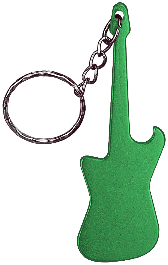 Guitar Shaped Bottle Opener Keychain 1