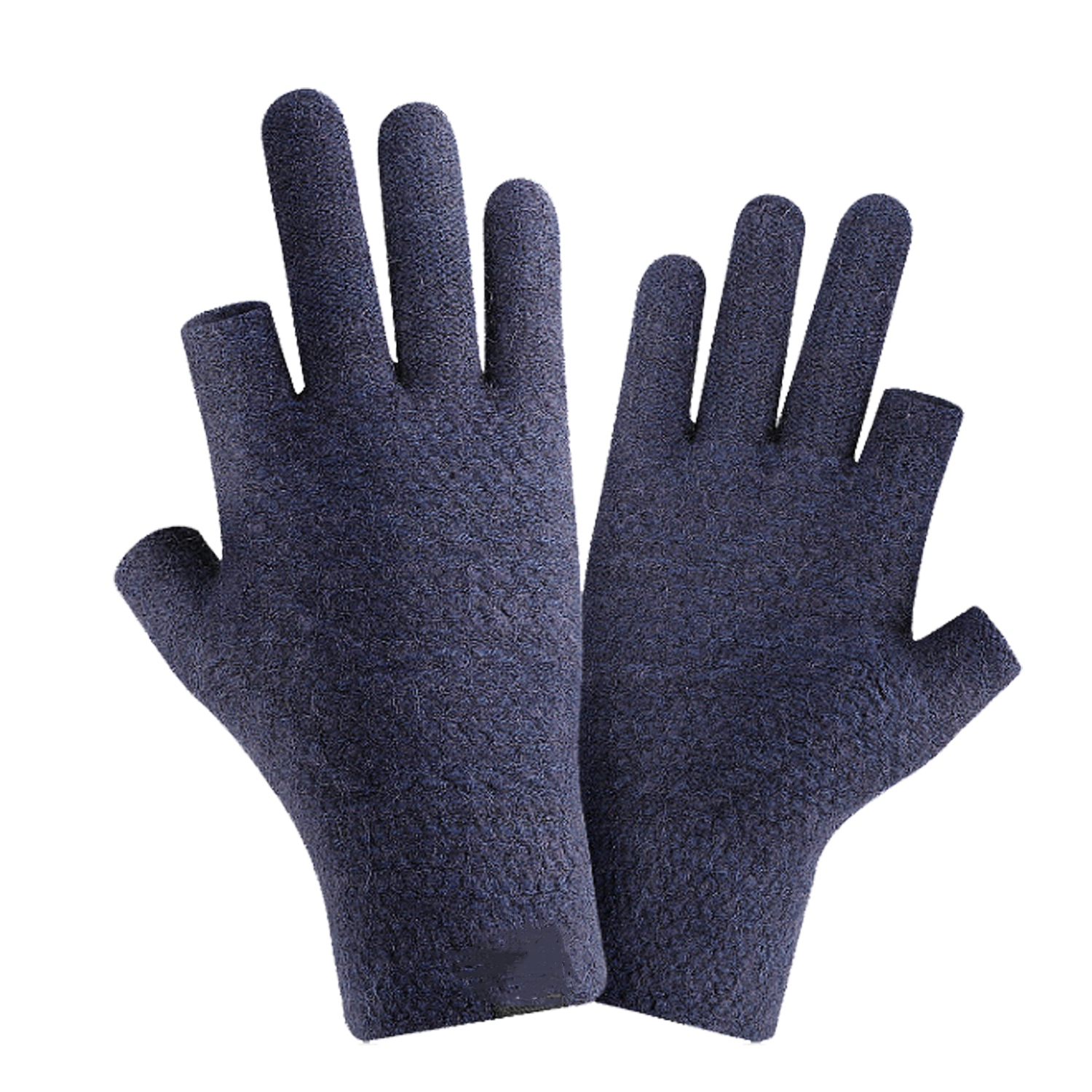 Men's miss two fingers knitted gloves 6