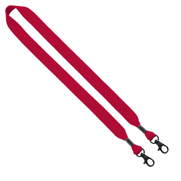 3/4" Cotton Double Lobster Clip Lanyard 40