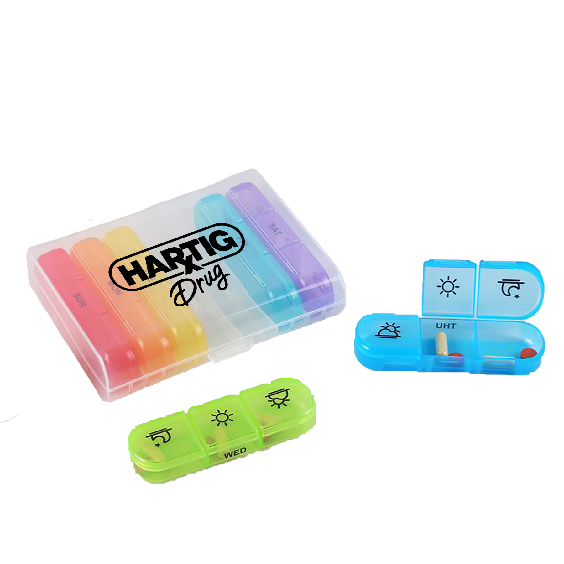 21 Compartment 7 Day Pill Box 1