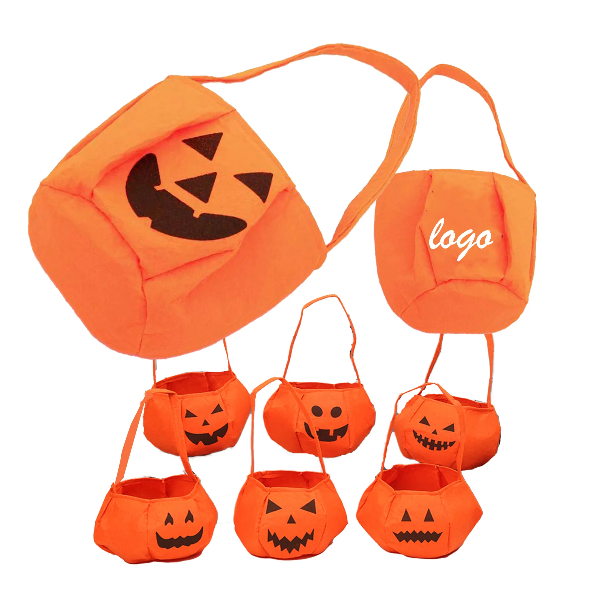 MOQ 30 PE Pumpkin Head Candy Snack Bag 6
