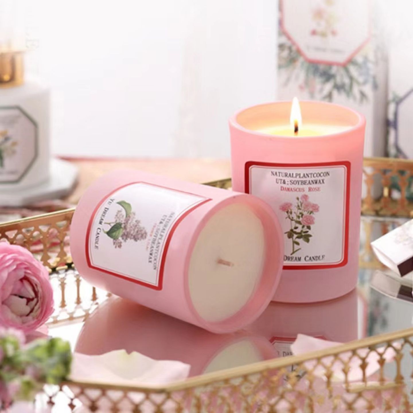 Petal Decorative Scented Soybean Wax Candle 2