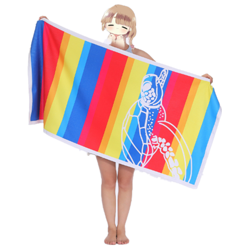 Rainbow Strips Beach Towels 4