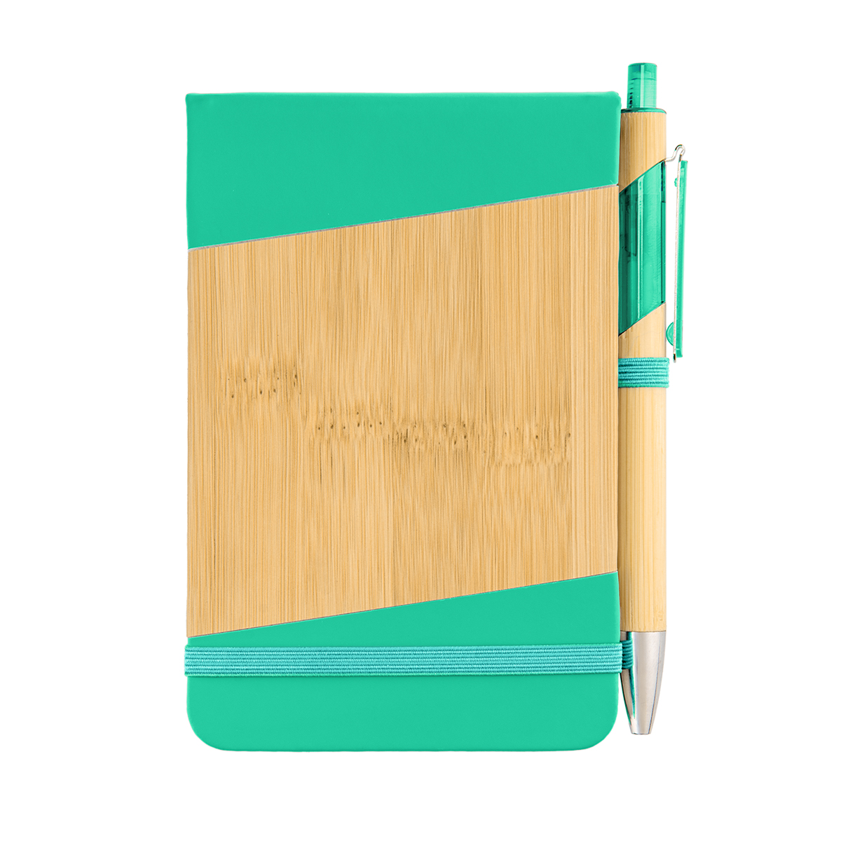 Bamboo Look Jotter & Pen 19