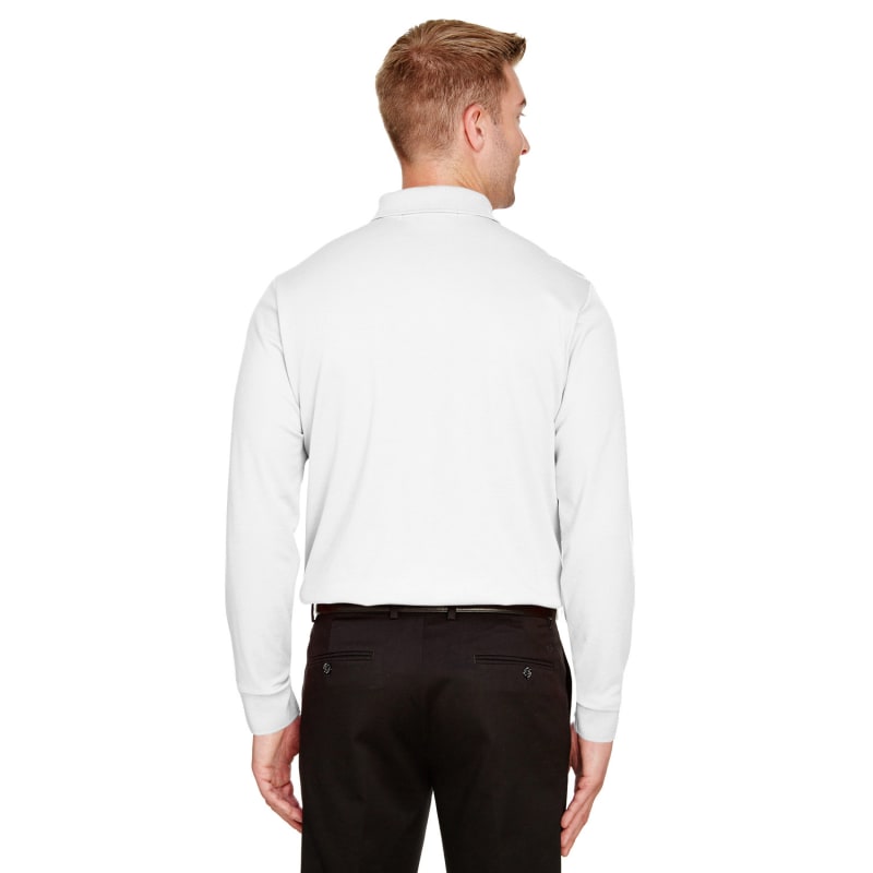 Devon & Jones CrownLux Performance™ Men's Tall Plaited Long Sleeve Polo 4