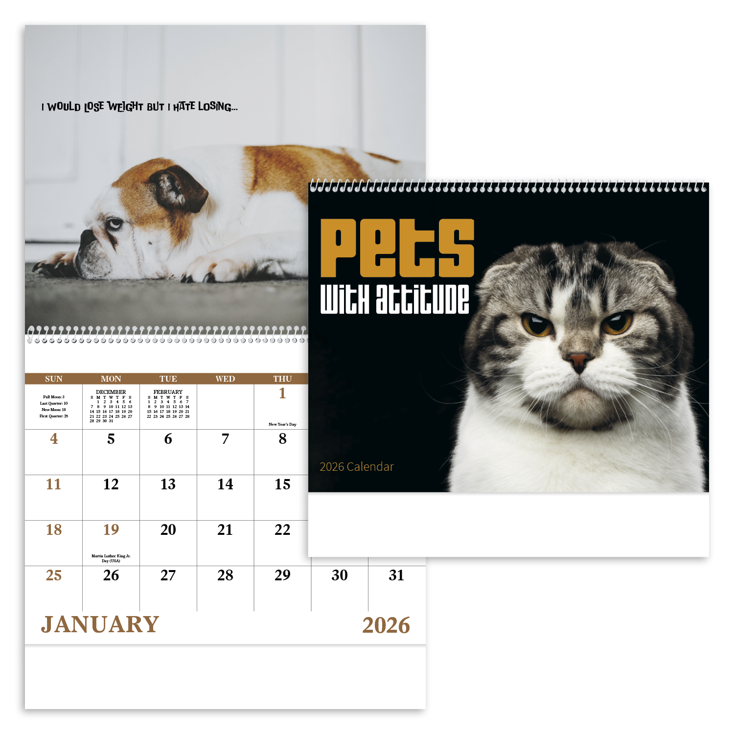 Good Value™ Pets with Attitude - Spiral Calendar 10