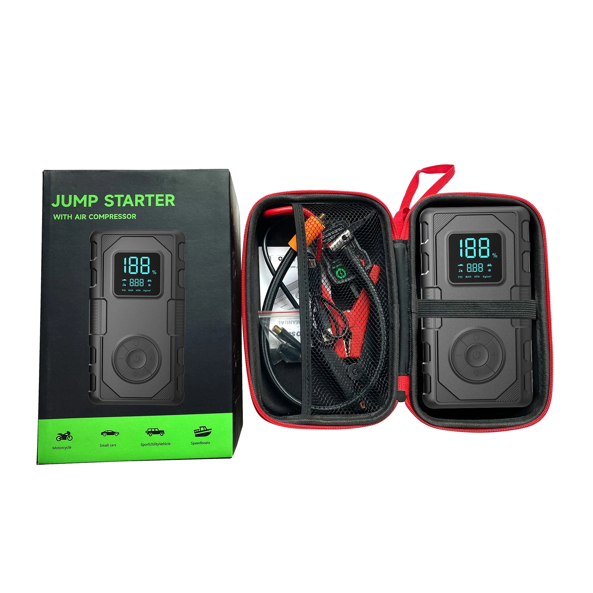 Car Emergency Jump Starter With A Peak Current of 1000A 2