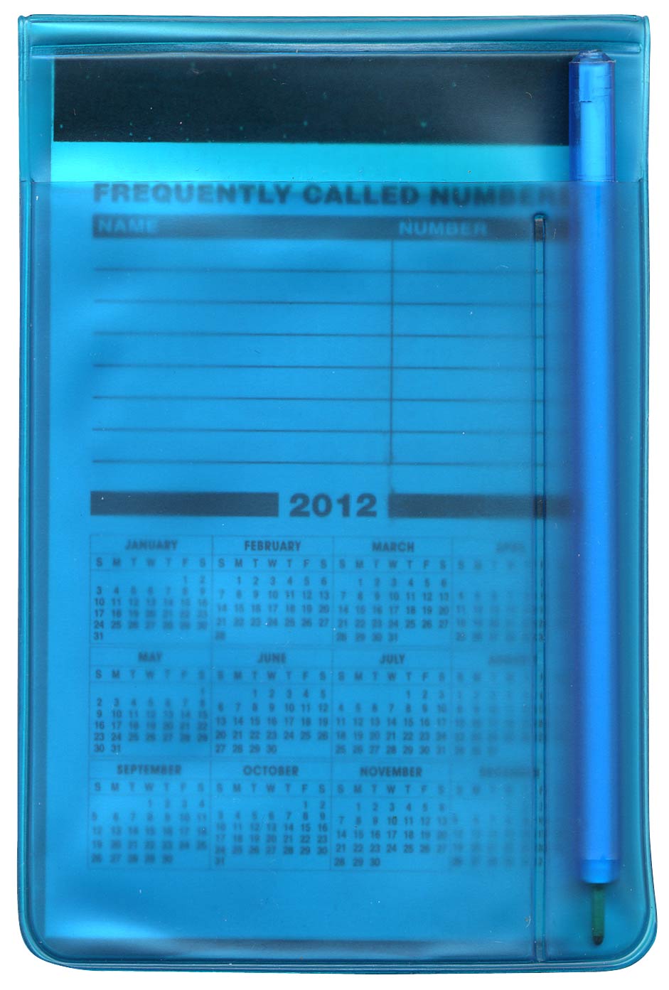 Translucent Memo Book With Clear Pen 2