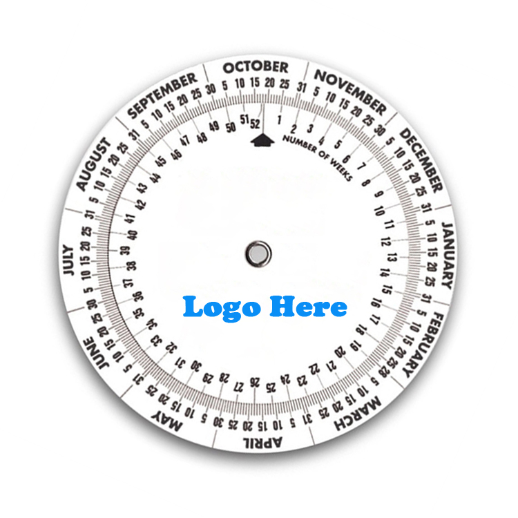 4 1/4" Diameter Birth Date Finder Wheel 2