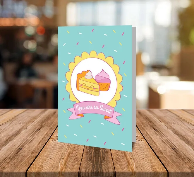 Folded Compliment Cards-10" x 7" (folds to 5" x 7") 1