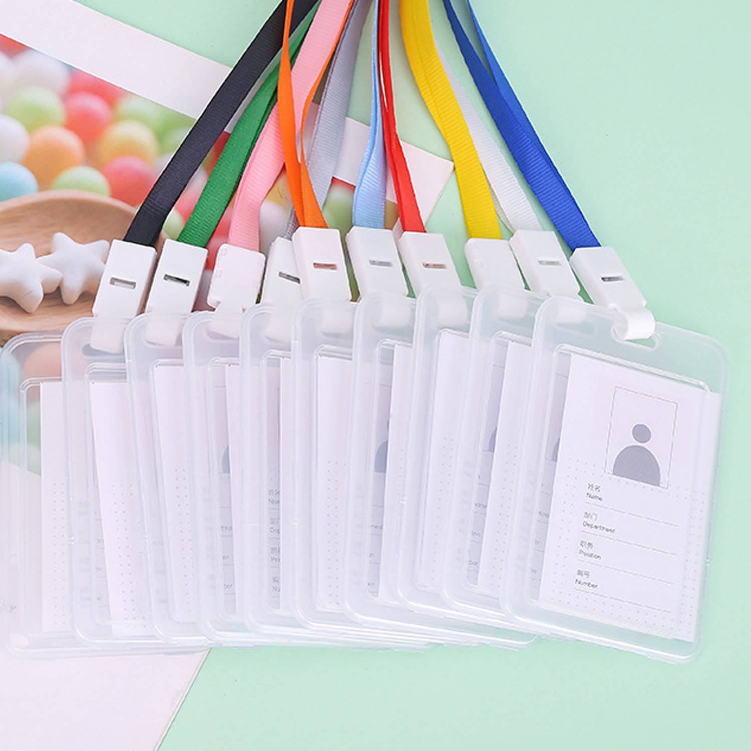 Vertical Vinyl Name Badge Holder 4