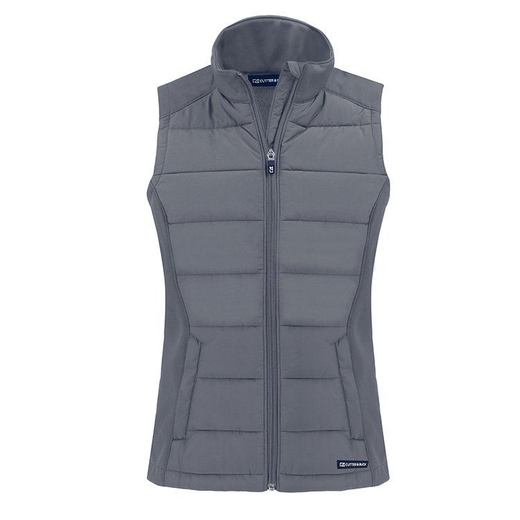 Cutter & Buck Ladies Eco Softshell Recycled Full Zip Vest 6