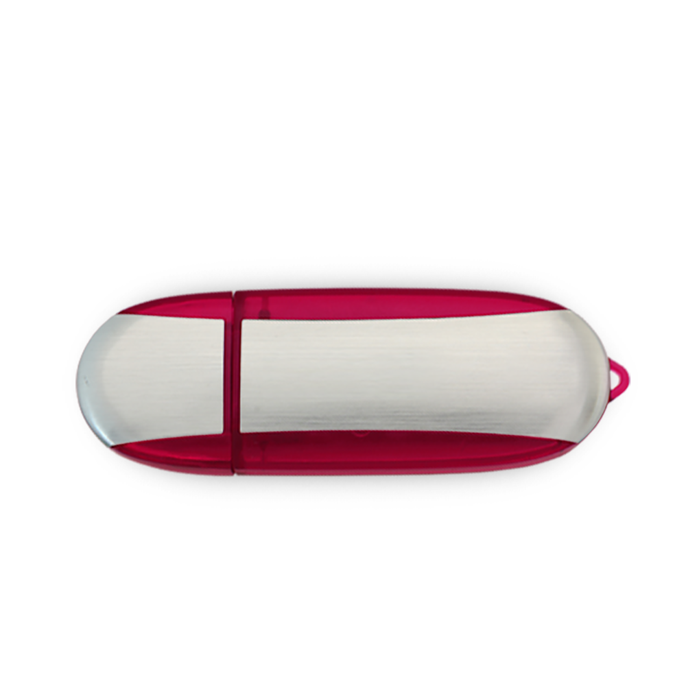 Lemont Brushed Aluminum Oval USB - Simports 16