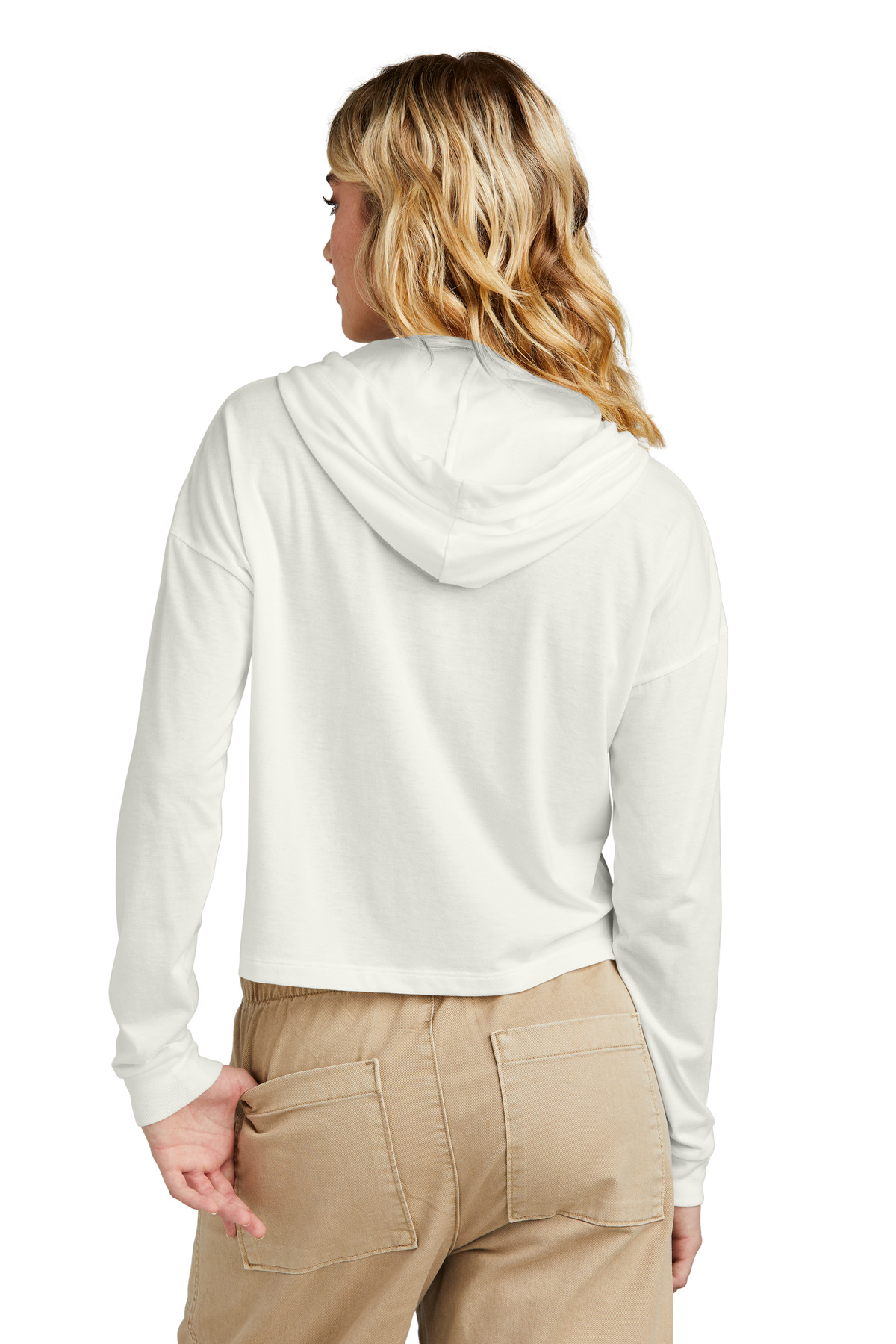District Women's Perfect Tri Midi Long Sleeve Hoodie DT1390L 28