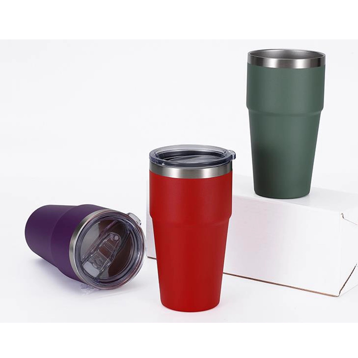 20 oz Tumbler, Stainless Steel, Vacuum Insulated with Lid 1