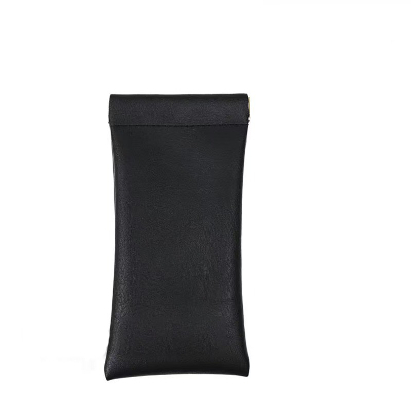 Portable Leather Squeeze Top Eyeglass Case 8