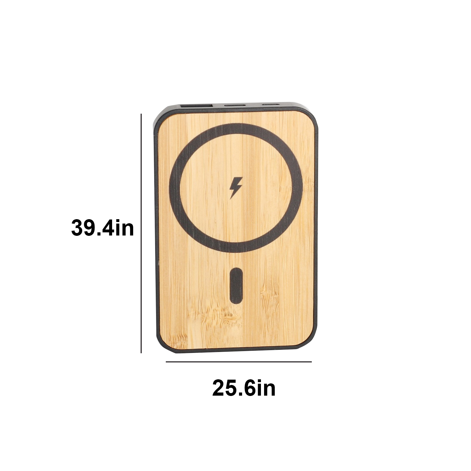 Bamboo USB Wireless Magnetic Charging Power Bank 3