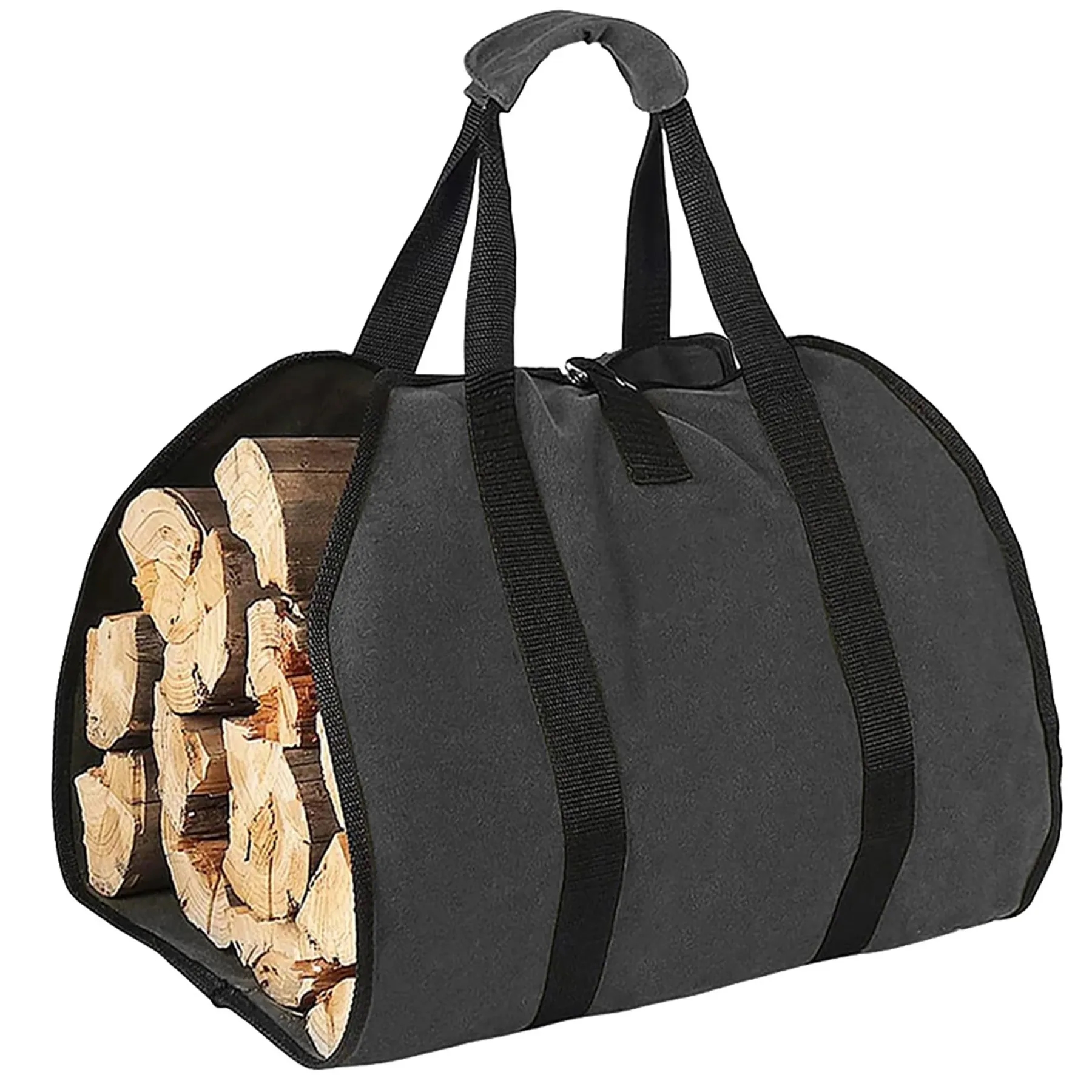 Waxed Canvas Log Bag 2