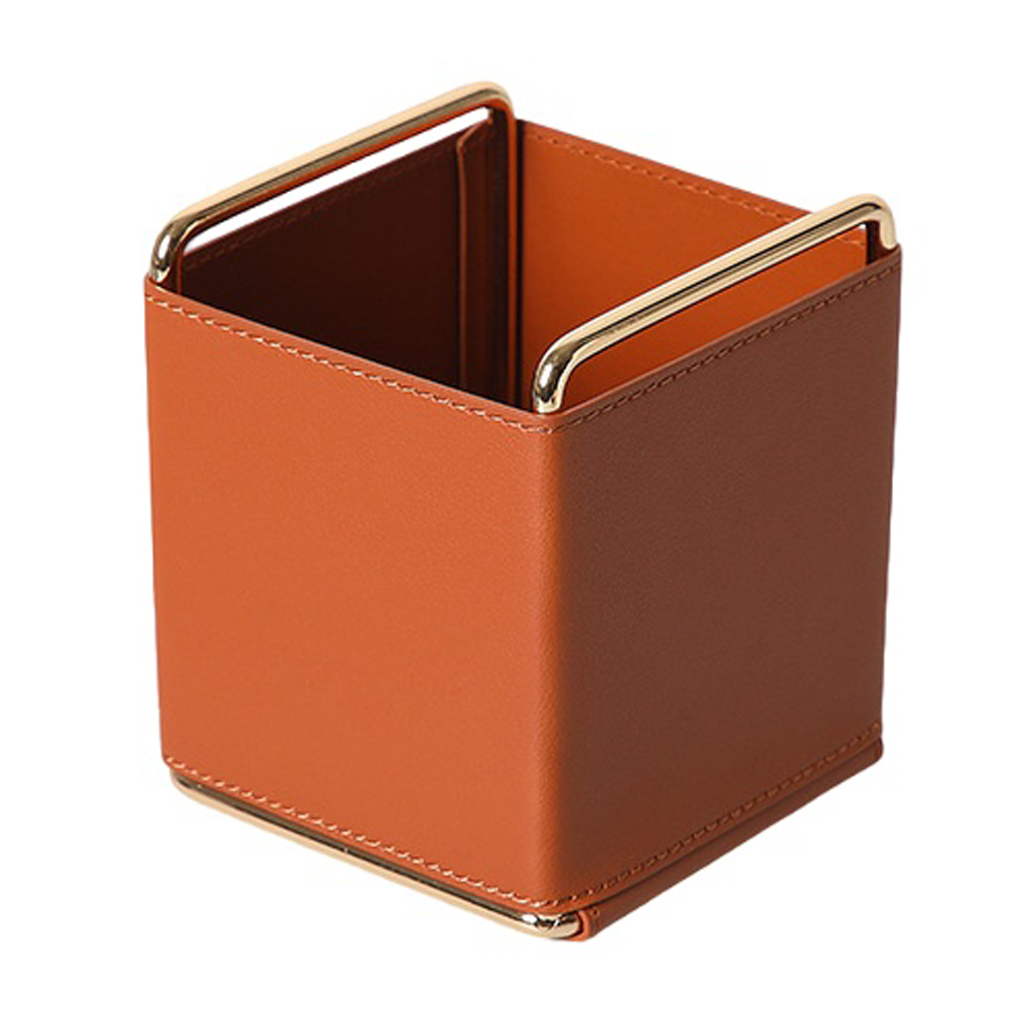 PU Leather Desktop Storage Organizer Box 5