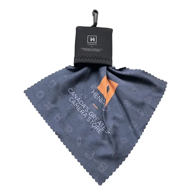 Microfiber Cleaning Cloth W/ Clip Pouch 7