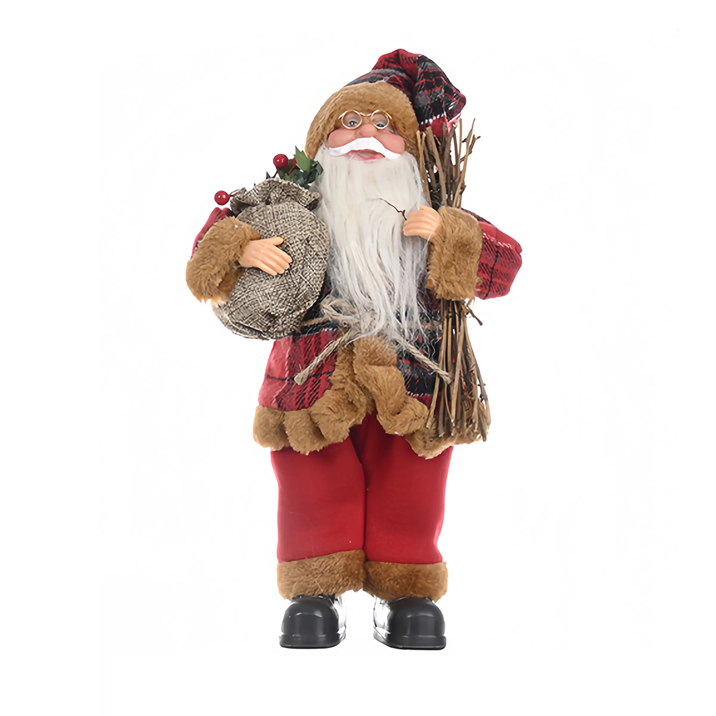 Plastic Christmas Decoration Standing Posture Santa Claus F 3