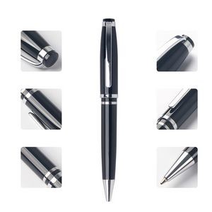 Black Business Rollerball Twist Metal Pen 8