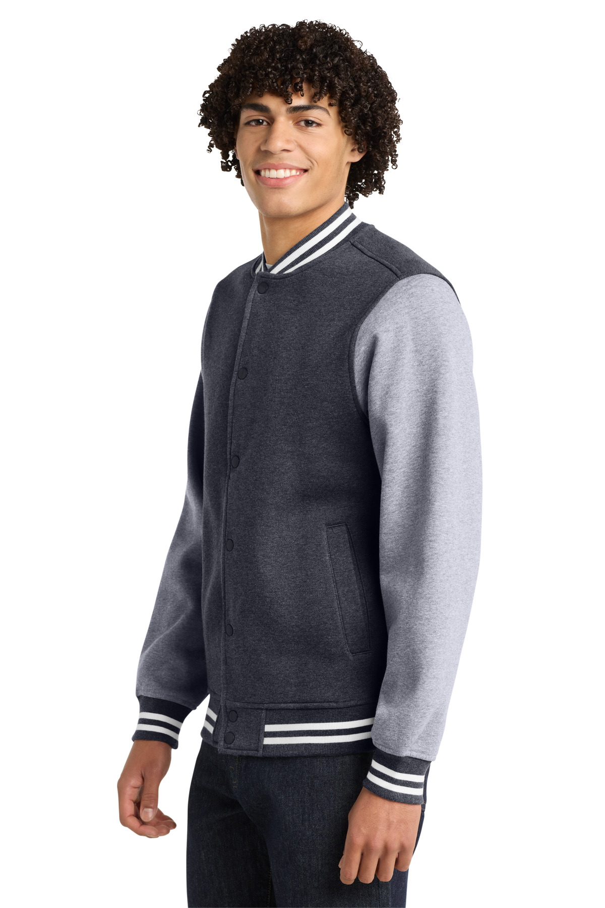 Sport-Tek Fleece Letterman Jacket. ST270 27
