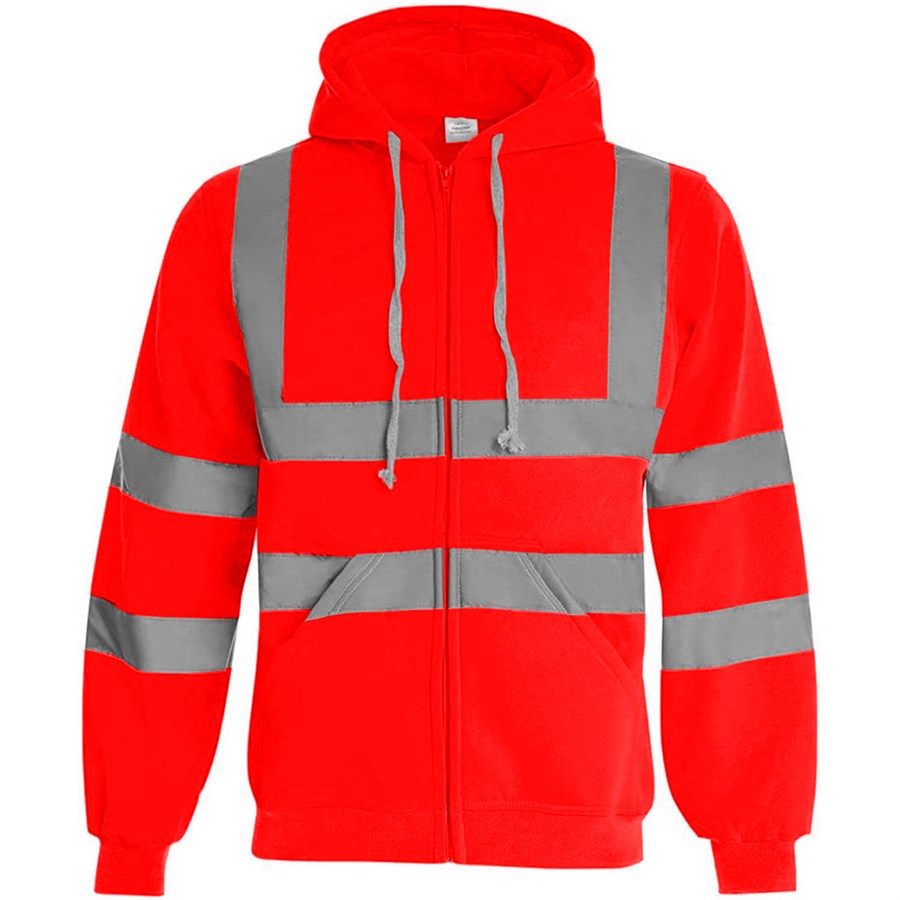 VISIPRO Reflective Safety Full-Zip Hoodie with Bands & Brace 19