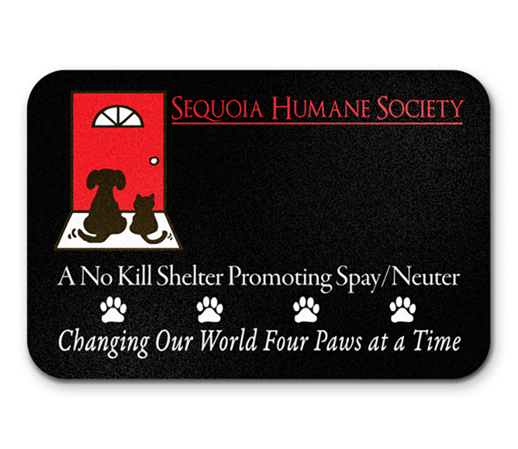 2" x 3" Black Plastic Reusable Badge 1