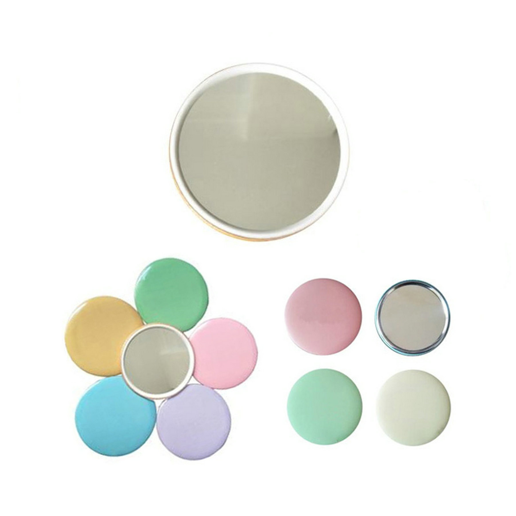Tinplate Round Cosmetic Makeup Mirror 1