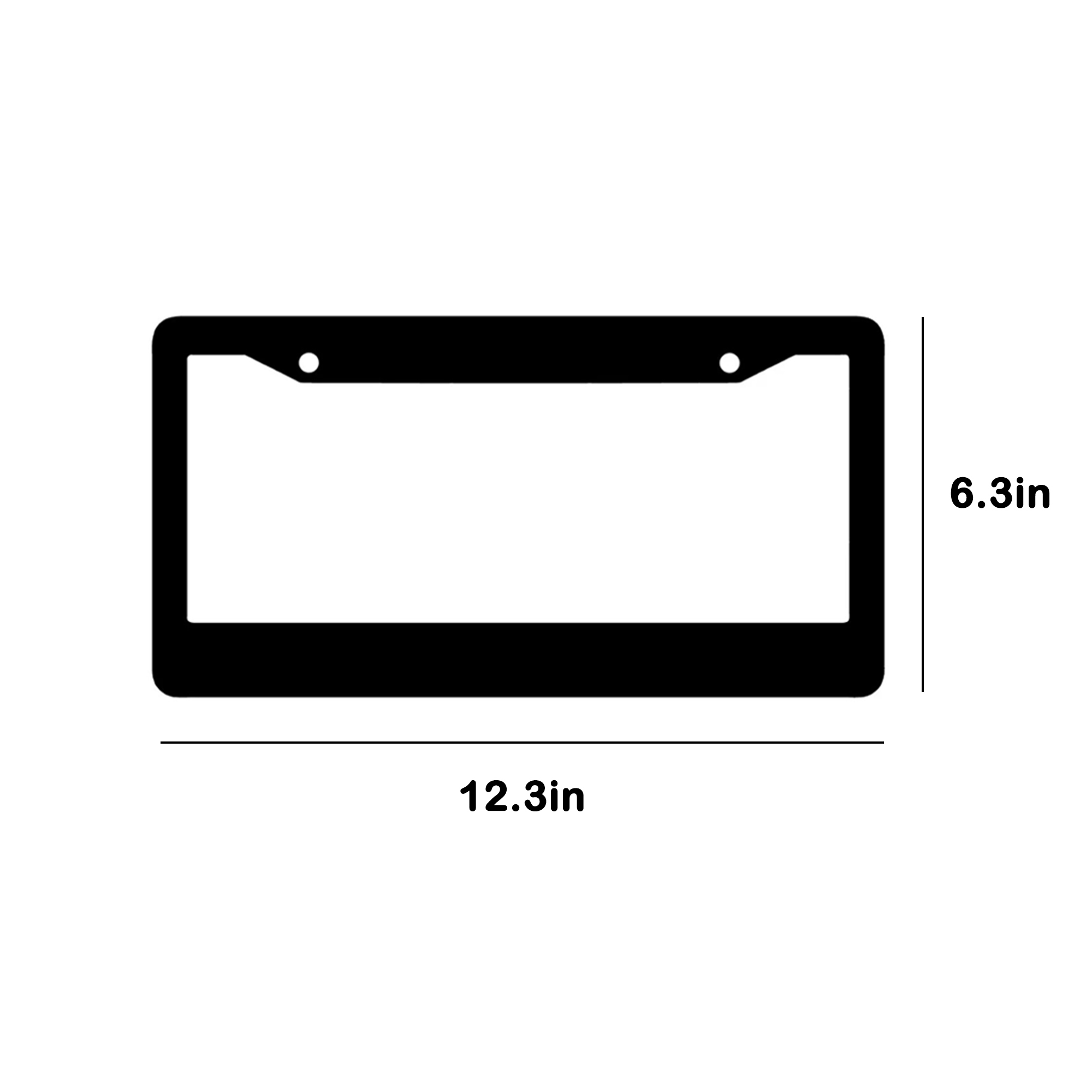 Custom Aluminum License Plate Frame with Full-Color Print 3