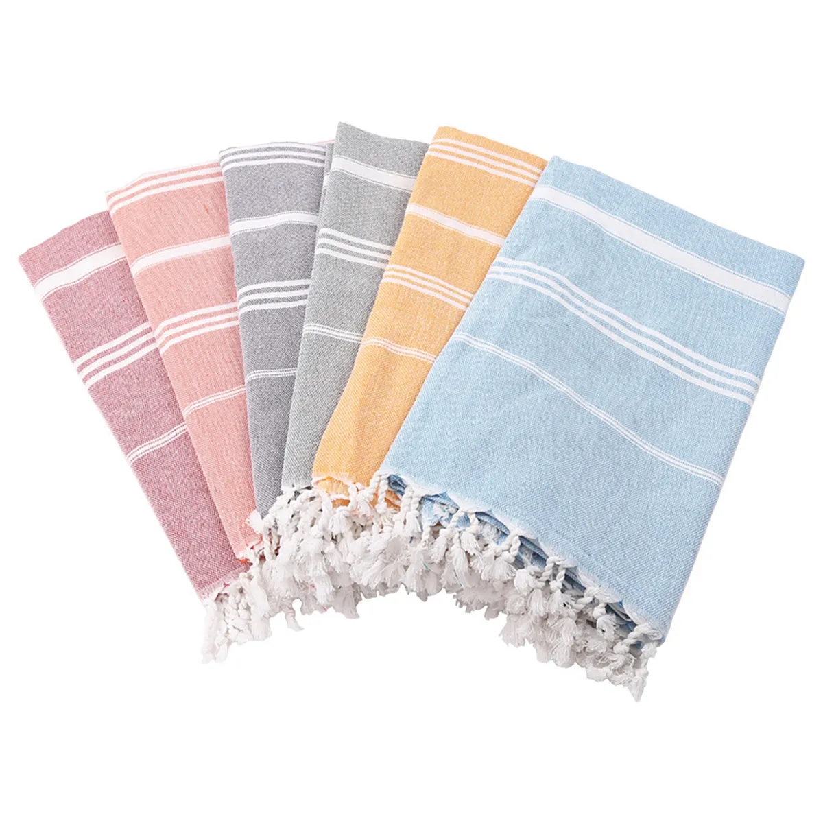 Turkish Beach Quick Dry Towels with Tassel 12