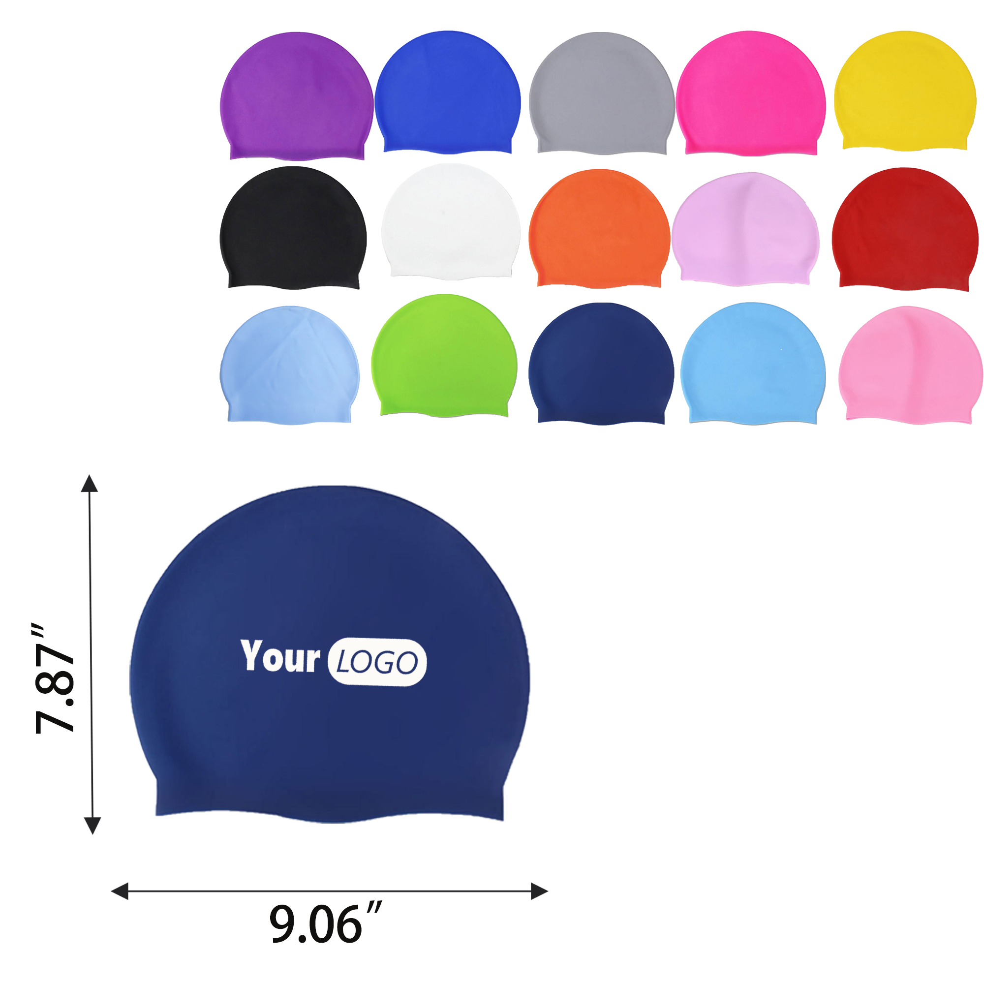 Waterproof Swimming Cap MOQ 50 1