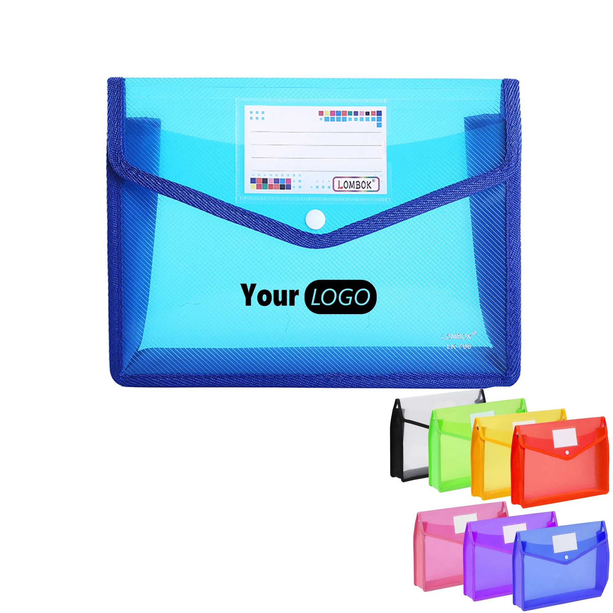 A4 Size Document Storage Bag with Snap Button 5