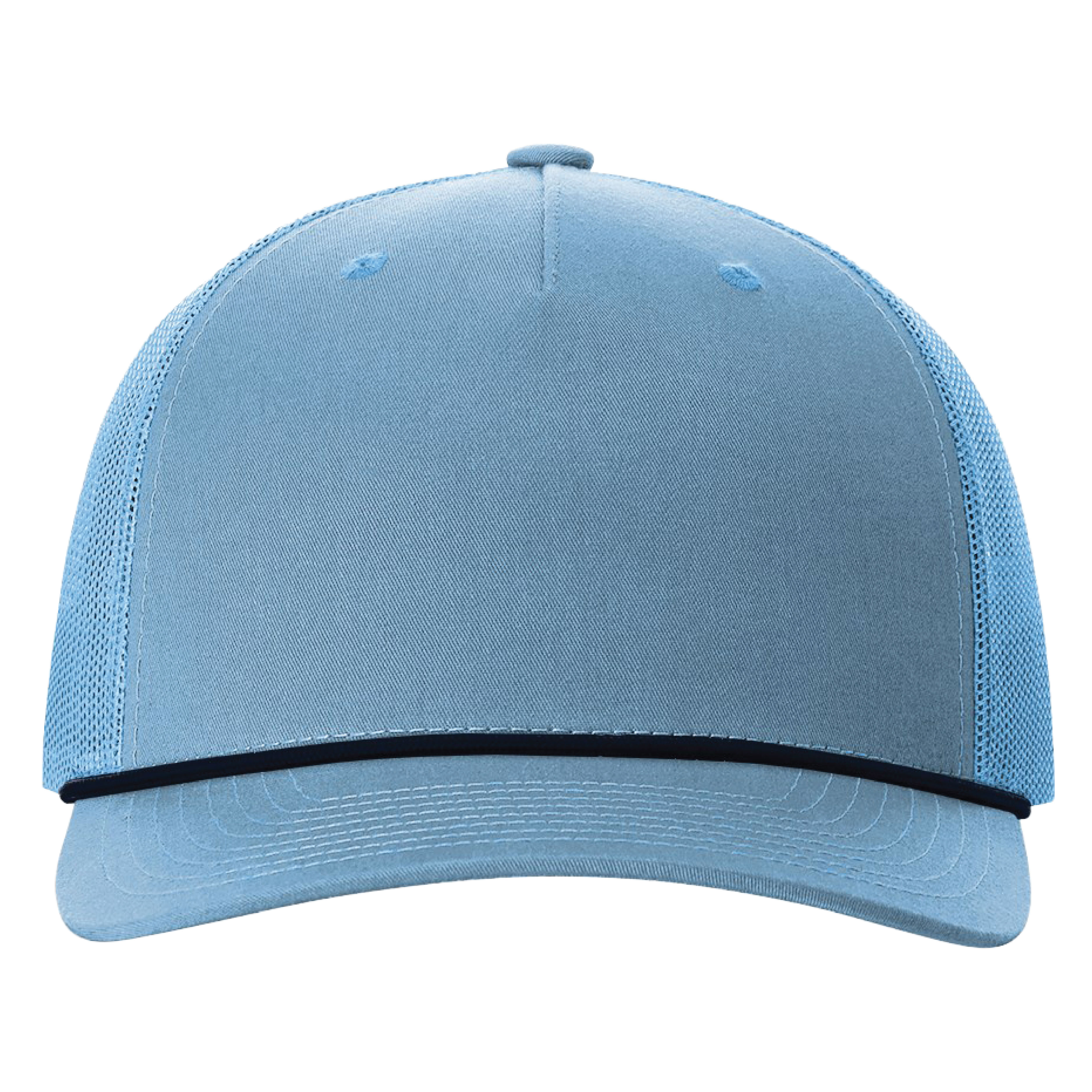 Richardson 112FPR 5-Panel Trucker Hat with Rope w/Leatherette Adhesive Patches or Embroidery 2