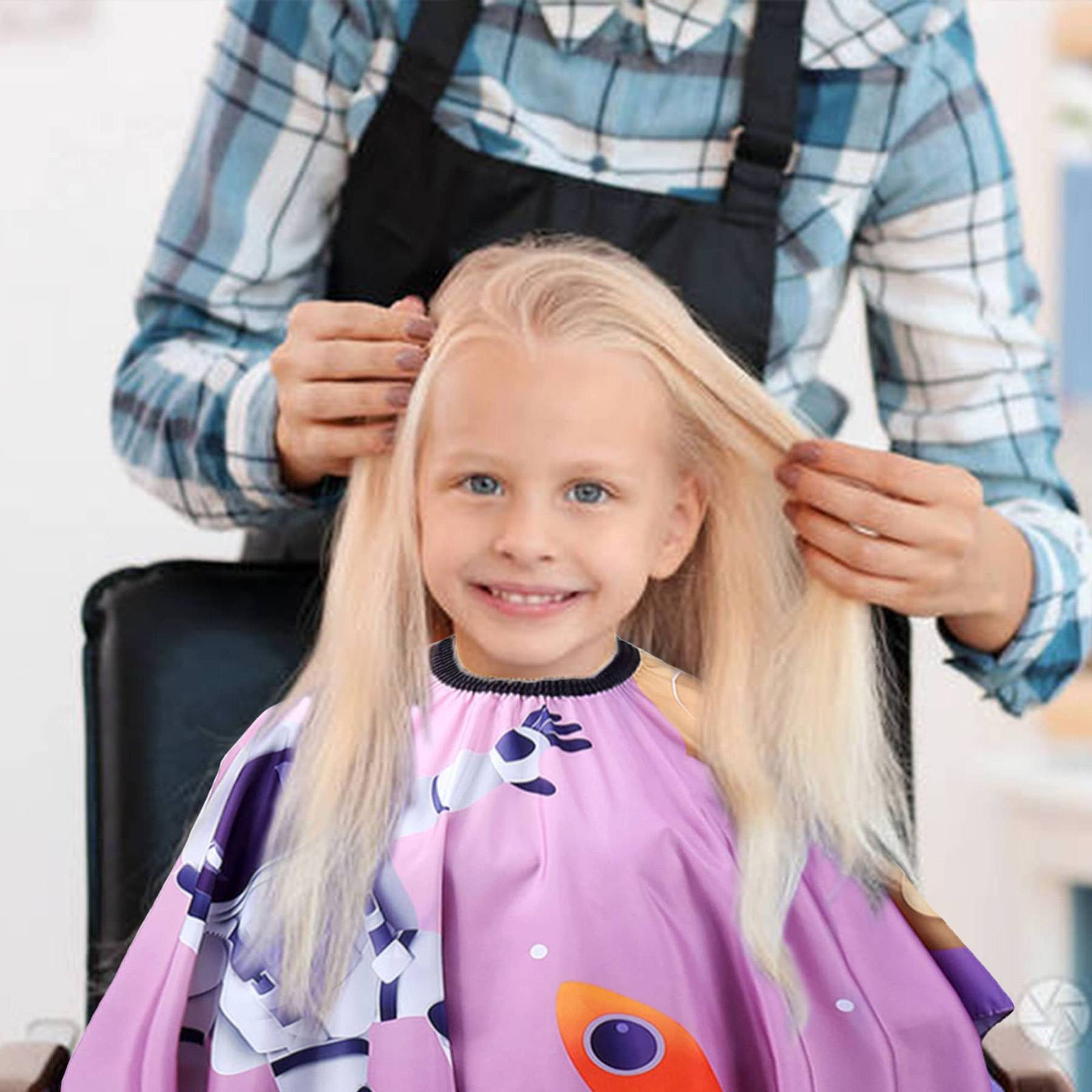 Waterproof Kids Haircut Cape 2