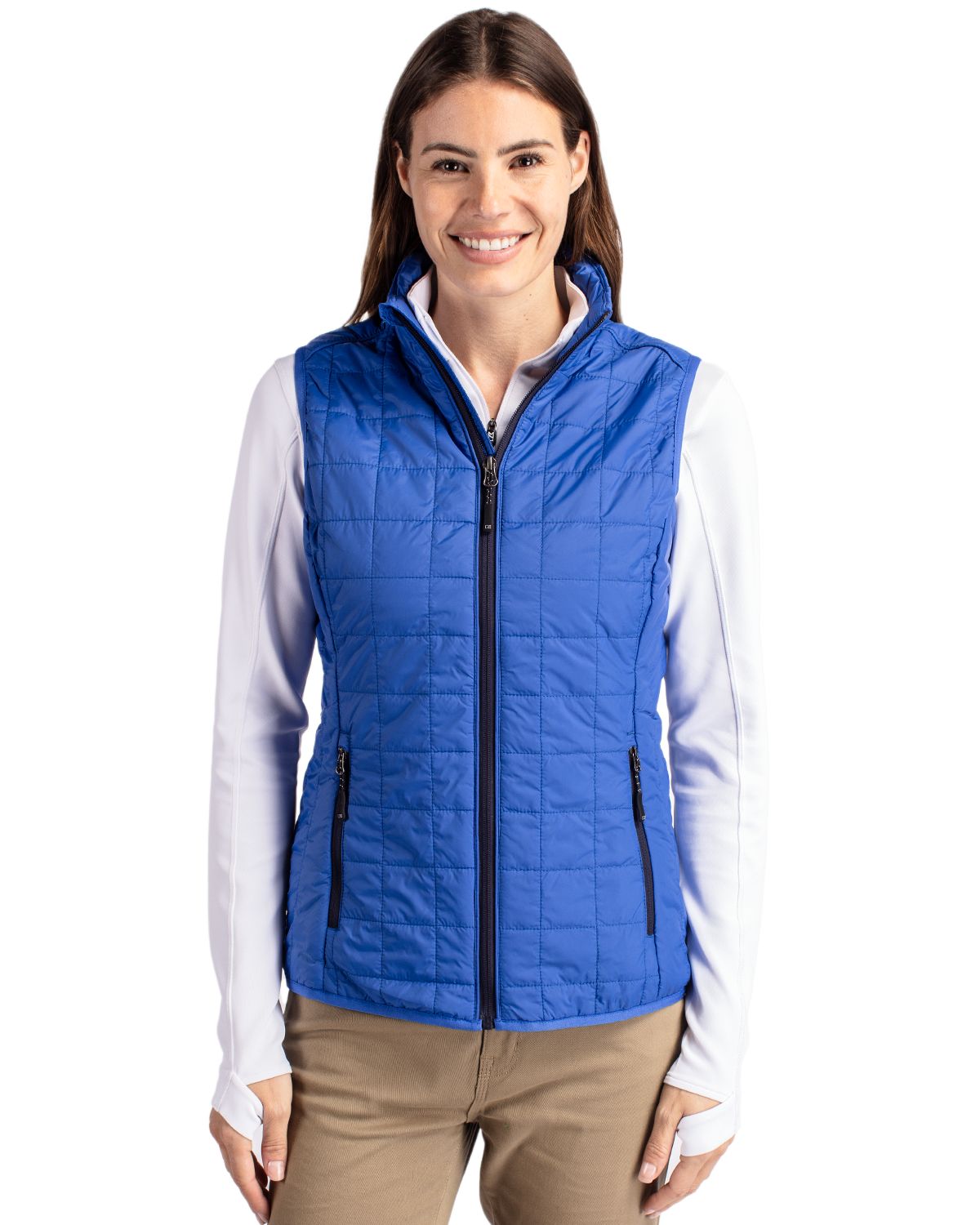 Cutter & Buck Rainier Recycled Insulated Puffer Womens Full Zip Vest 105