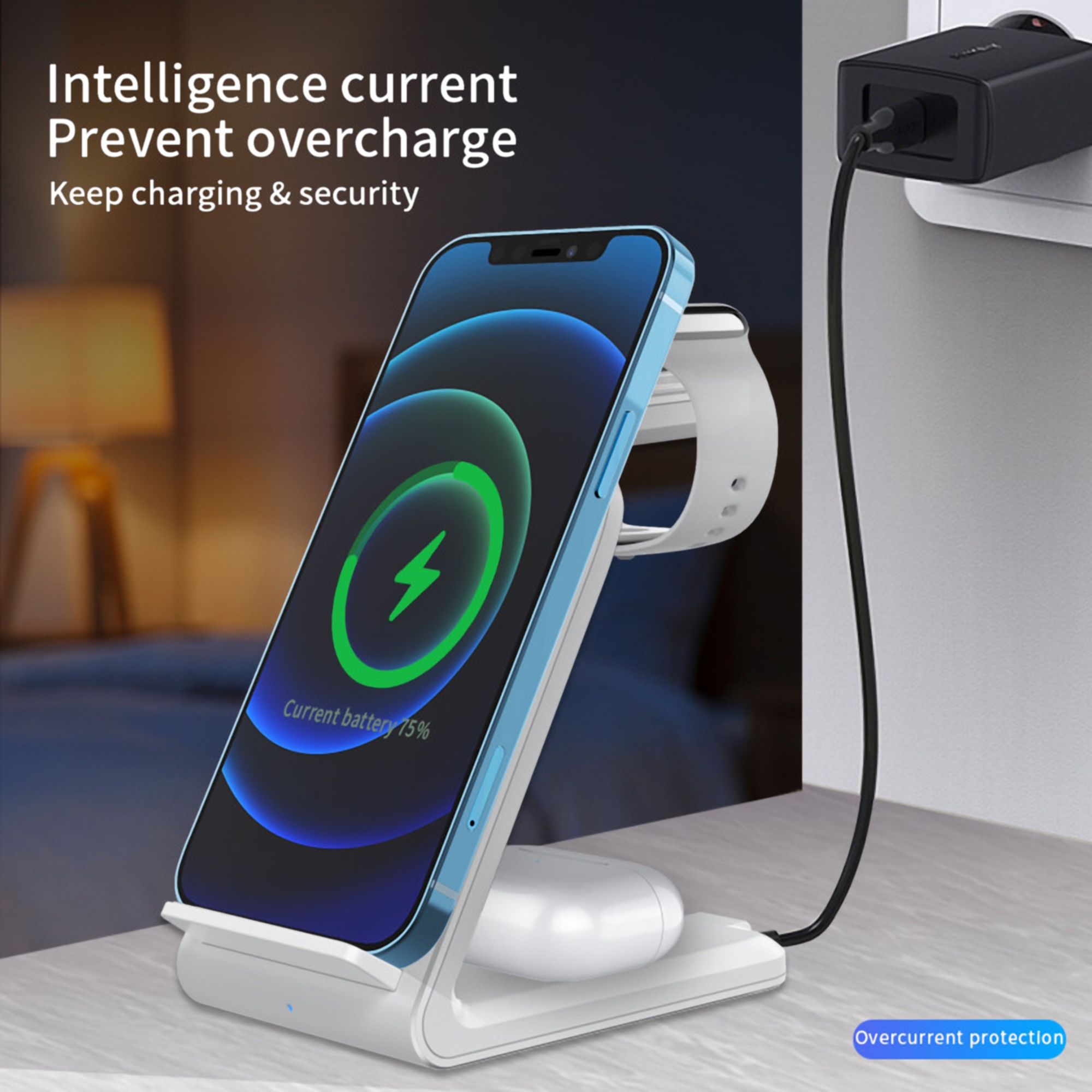 3" 1 Wireless Fast Charger Station 5