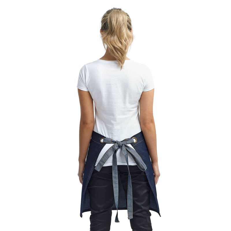 Artisan Collection By Reprime Unisex Domain Contrast Denim Waist Apron 1