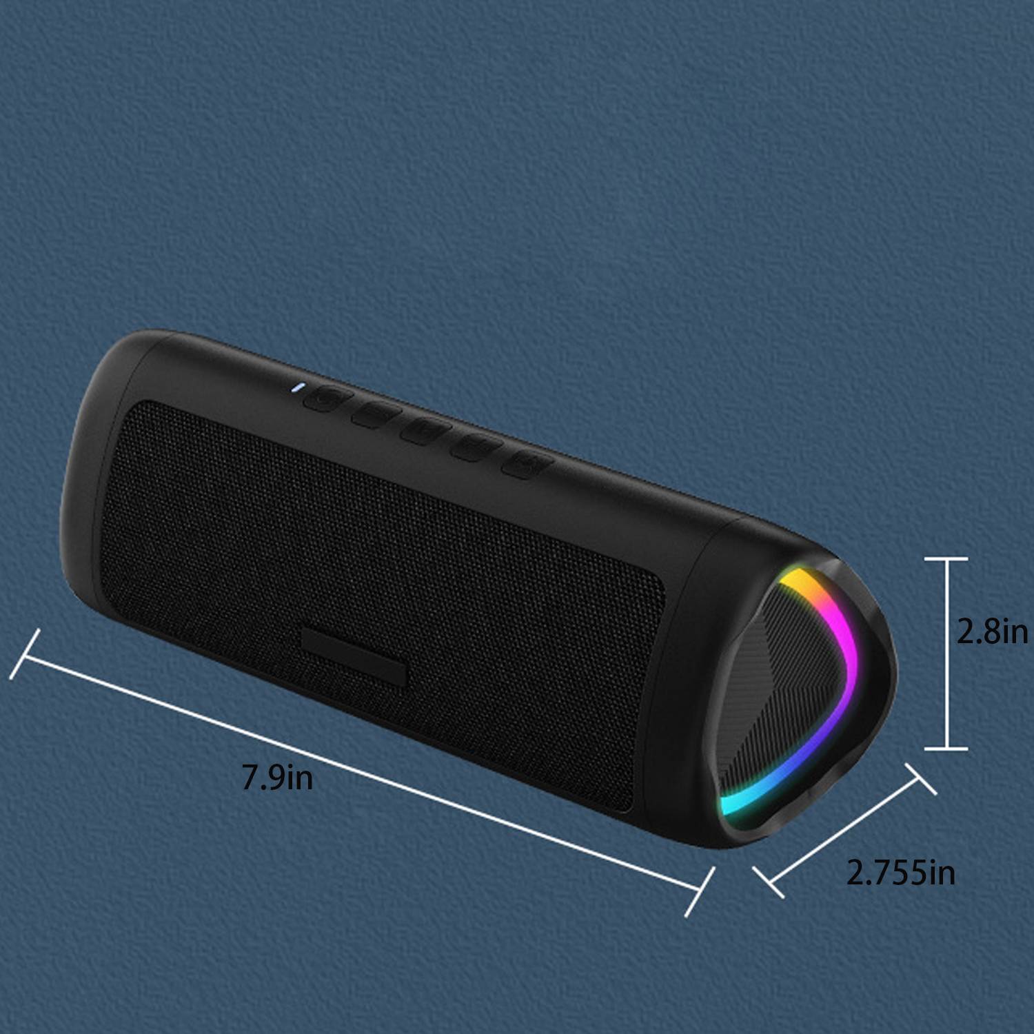 Portable Color LED Light Bluetooth Waterproof Speaker 4