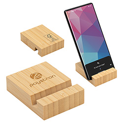Bamboo Bloc Phone Stand 7