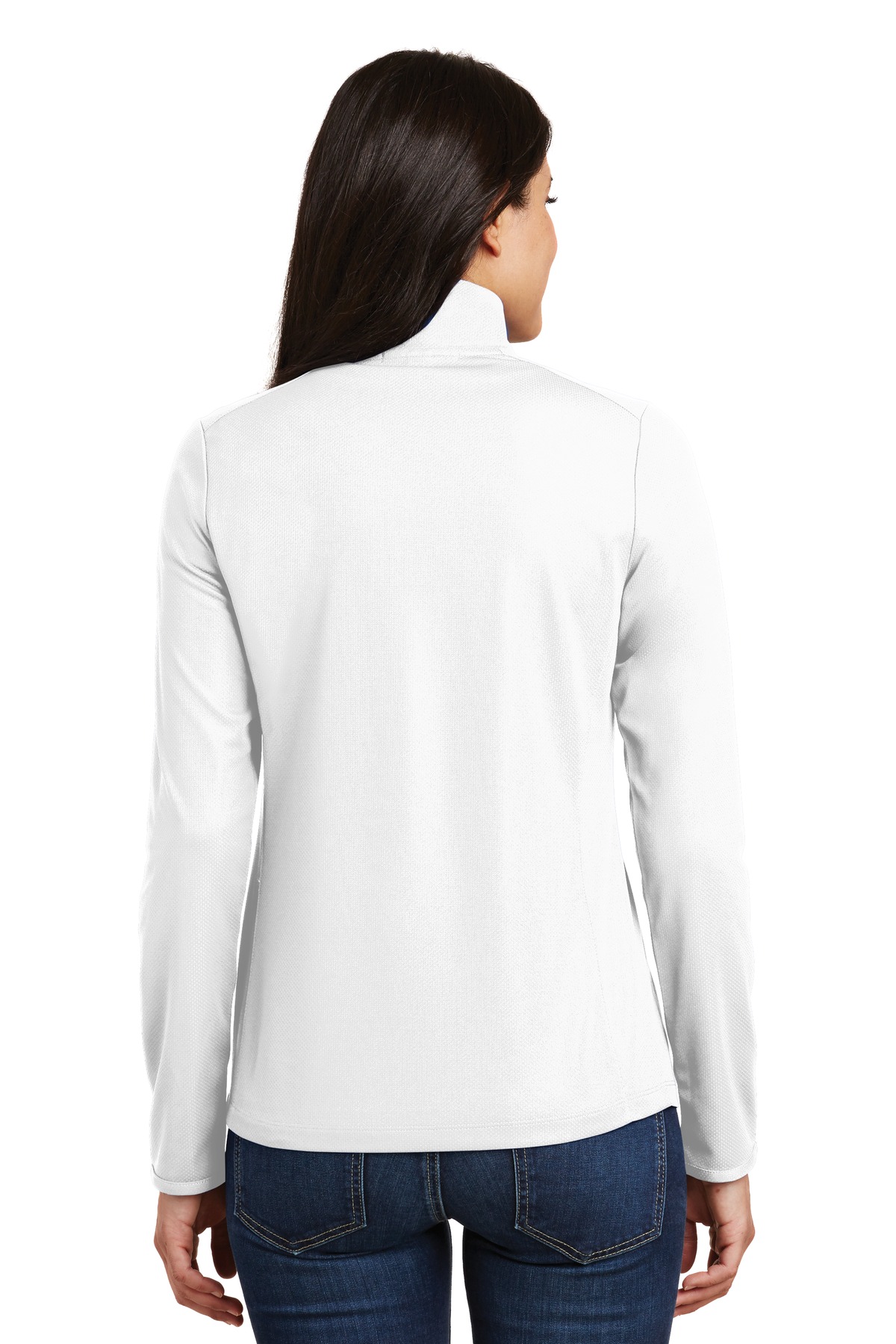 Port Authority® Women's Pinpoint Mesh 1/2-Zip 45