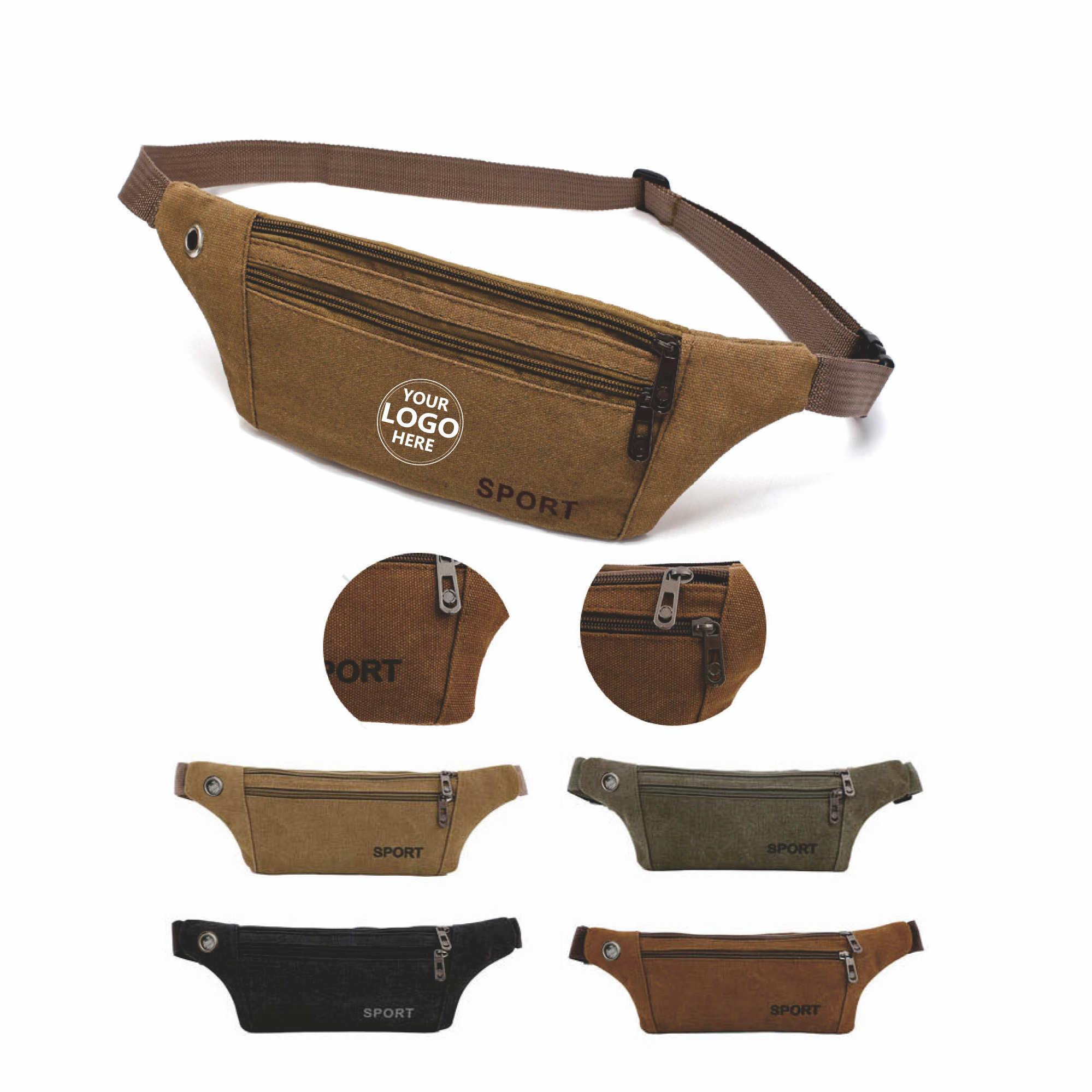 Classic Canvas Hip Pack 2