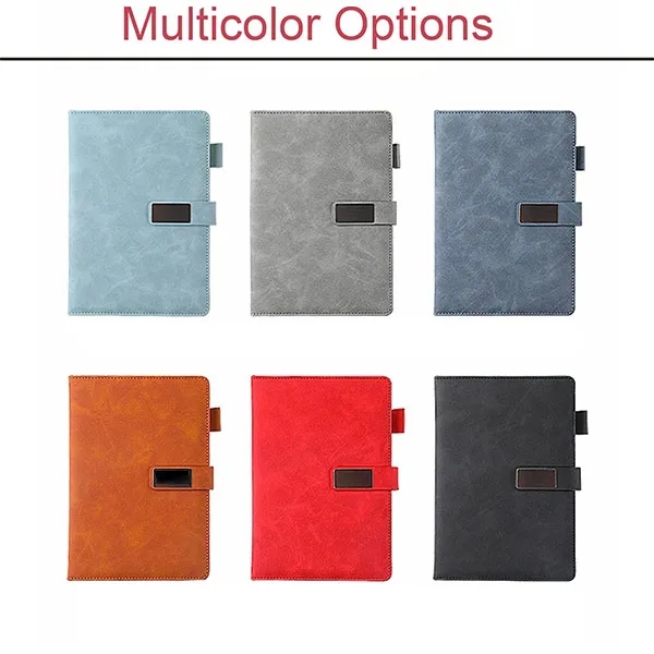 A5 Business Office Leather Magnetic Buckle Notepad 3