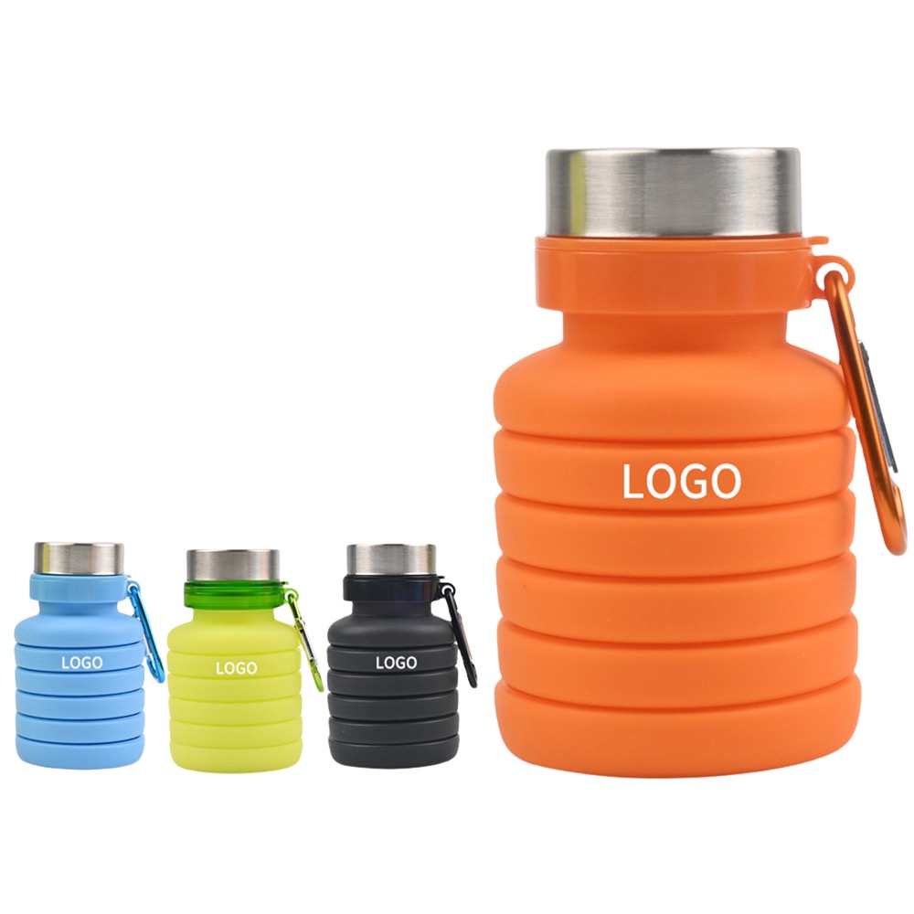 17Oz Collapsible Silicone Water Bottle 1
