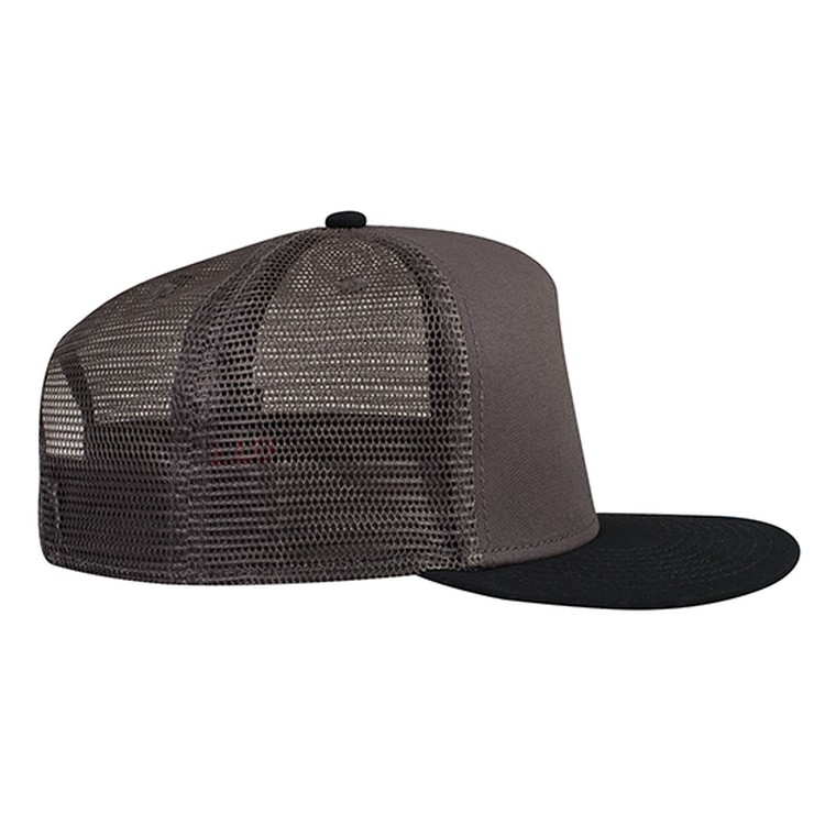 OTTO CAP® OTTO SNAP 5 Panel Pro Style Mesh Back Trucker Snapback Hat 8